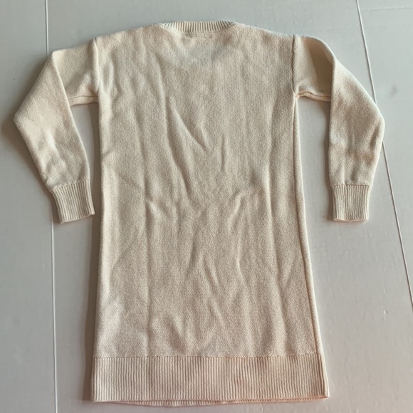 GAP Kids Cable Knit Cream Off White Sweater Dress Size Small - Picture 10 of 11